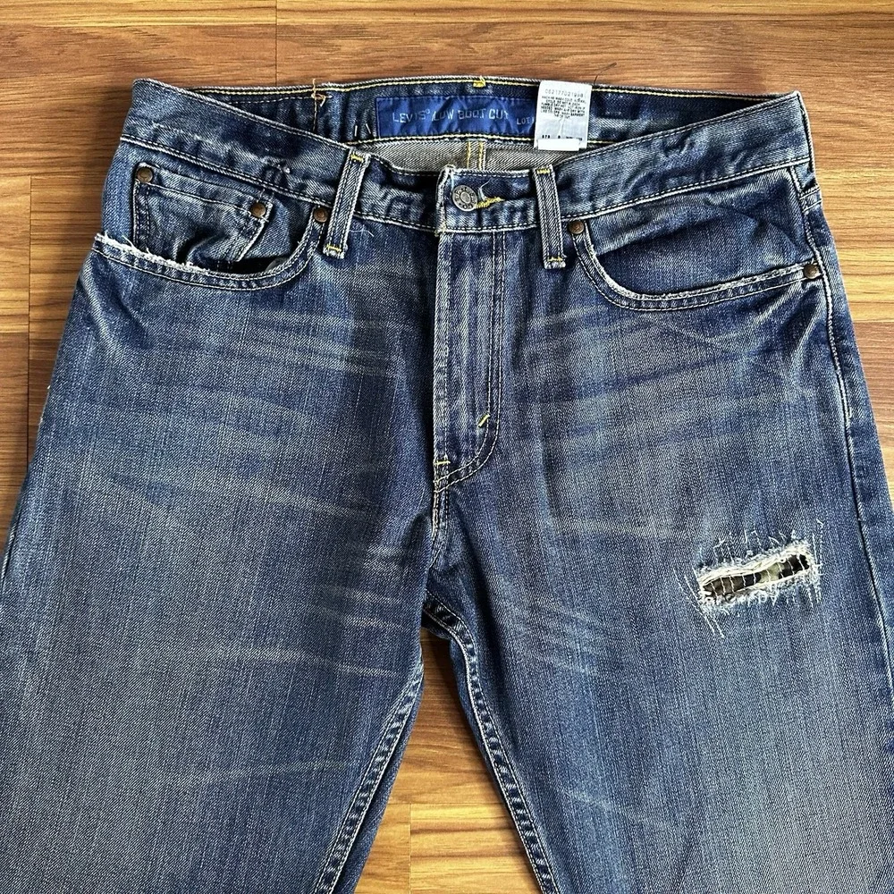 Vintage Y2K Levis 527 Bootcut Jeans Mens 32x32* Blue Denim Grunge Cowboy Western